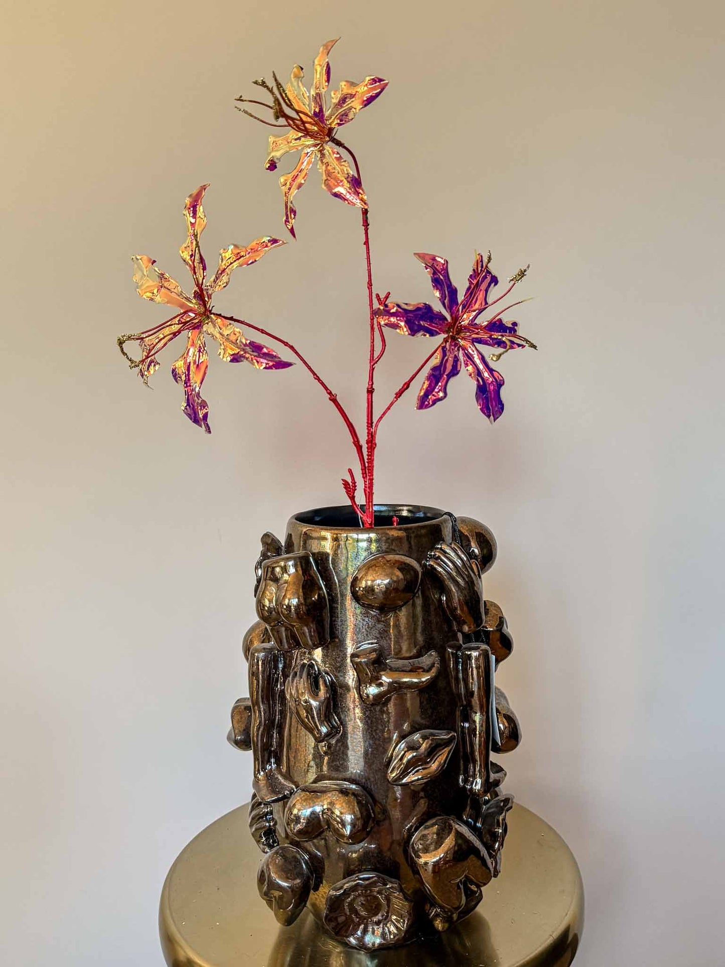Stijlvol kunstboeket van hoogwaardige zijden bloemen, geschikt voor losse boeketten en bloemenabonnementen – By Bloomz.