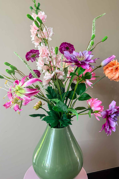 Stijlvol kunstboeket Celine met hoogwaardige neutrale zijden bloemen van By Bloomz.
