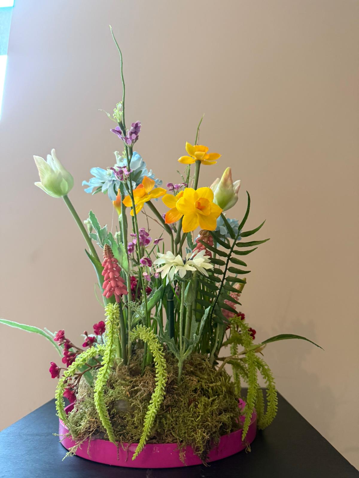 Creatieve bloemenworkshop bloementuintje maken