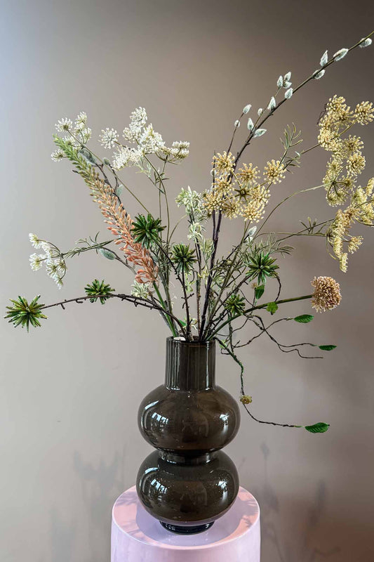 Zijden wild boeket in naturel tinten