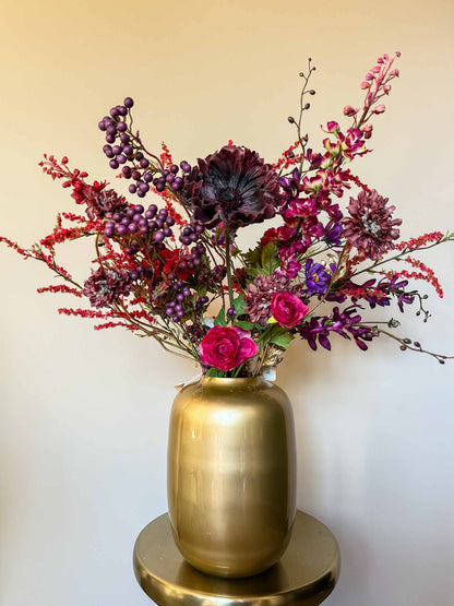 Stijlvol kunstboeket van hoogwaardige zijden bloemen, geschikt voor losse boeketten en bloemenabonnementen – By Bloomz.